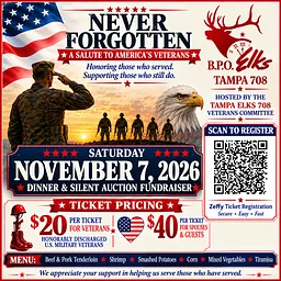 Dinner & Silent Auction: Honoring America's Veterans!