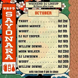October Weekend DJs