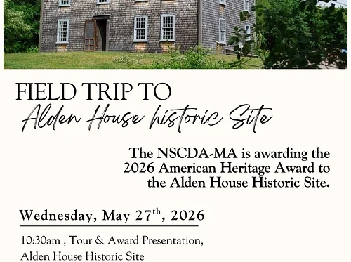 (Members only) Field Trip to the Alden House Historic Site