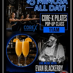 LIVE MUSIC + POP-UP PILATES + $5 Mimosas