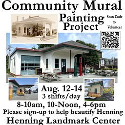 CALL FOR VOLUNTEERS: "Community Mural Painting Project" Henning Landmark Center