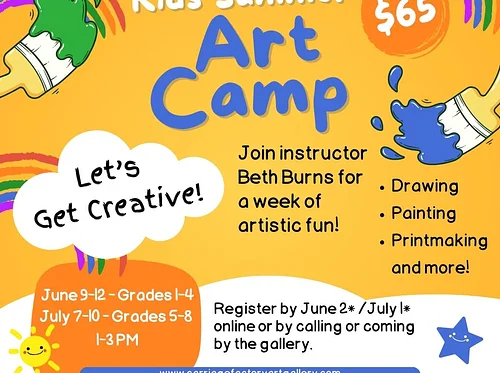 Summer Art Camp for Grades 1-4 with Beth Burns