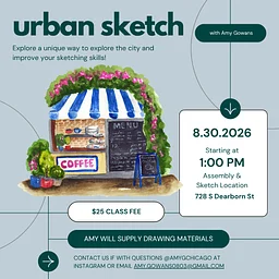 Café Urban Sketching with Amy Gowans