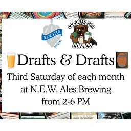 Drafts and Drafts at NEW Ales Brewing with Crooked Dog Comics