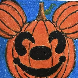 Kids Studio: Pumpkin Mickey Mouse in Oil Pastel