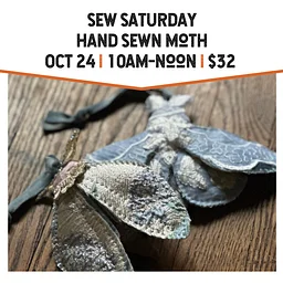 Sew Saturday: Hand Sewn Moth