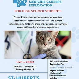 VIRTUAL Veterinary Career Exploration Workshop for Students