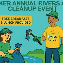 NEW DATE - Tucker Rivers Alive Cleanup Event