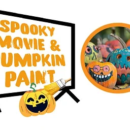 Spooky Movie and Pumpkin Paint