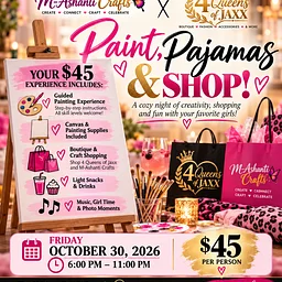 Paint, Pajamas & Shop!