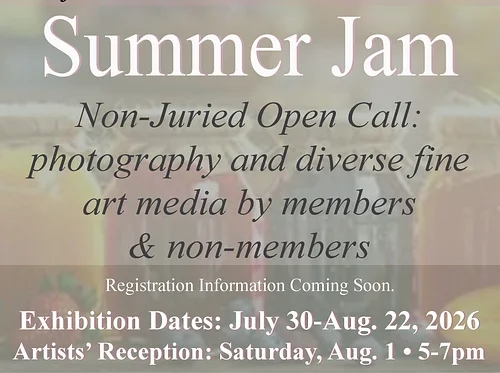 fotofoto gallery presents Open Call: SUMMER JAM – a Non-Juried Exhibition of Photography, Fine Art, Sculpture, Printmaking and more
