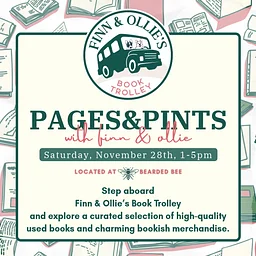 Pages & Pints with Finn & Ollie's Book Trolley