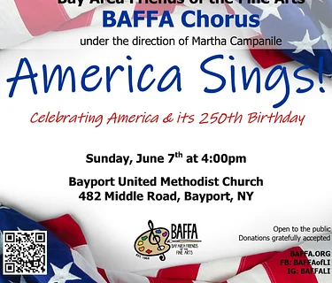 The Bay Area Chorus of BAFFA presents America Sings! Celebrating America & Its 250th Birthday!