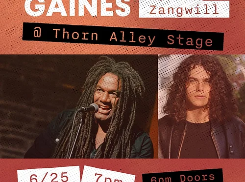 Jeffrey Gaines w/Dylan Zangwill @ Thorn Alley Stage at GoggleWorks