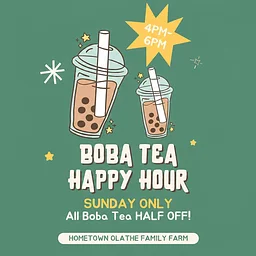 HAPPY HOUR AT THE HOFF: Boba Tea 🧋