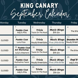 September Events Calendar