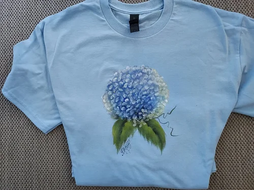 Acrylic Painting with Pat Smelkoff: Acrylics: Hydrangea T Shirt