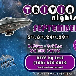 SEPTEMBER TRIVIA at DOM’S