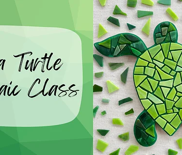 Glass Mosaic class – Sea Turtle at The Vineyard at Hershey