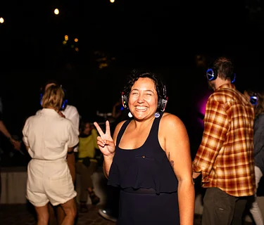 SILENT DISCO DANCE PARTY IN THE GARDEN