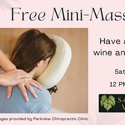 Wine and Unwind- Free Mini-Massages!