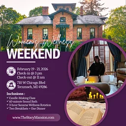 Cozy Women's Wellness Weekend at The Stacy Mansion
