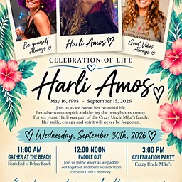 Celebration of Life for Harli Amos