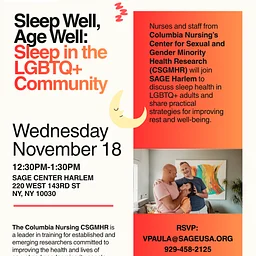 Sleep Well, Age Well: Sleep in the LGBTQ+ Community