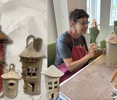Ceramic Birdhouses with Daria