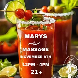 Sunday Afternoon Bloody Marys and Massage at The Rosebud