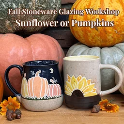 Fall Stoneware Glazing Workshop: Sunflowers or Pumpkins