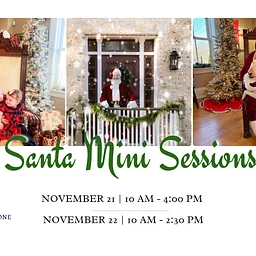 Sunday, 11/22: Take Photos with Santa at the Nancy Kimball Cobblestone House