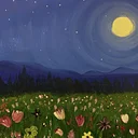 Meadow in the Moonlight