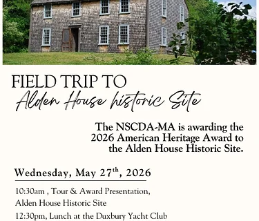 (Members only) Field Trip to the Alden House Historic Site