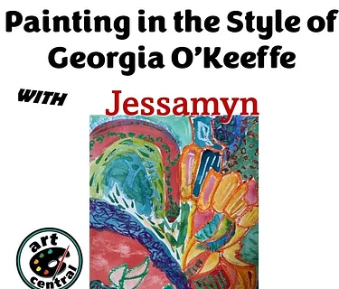 Painting in the Style of Georgia O'Keeffe