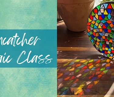 Glass Mosaic – suncatcher class at The Vineyard at Hershey