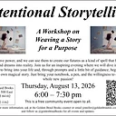 Writing Workshop Series: Intentional Storytelling