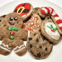 Felted Holiday Cookies