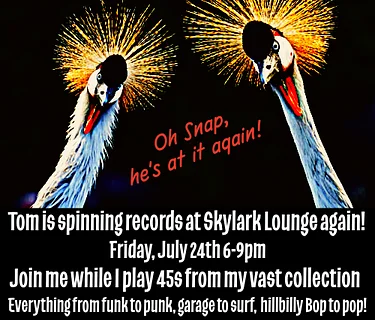 Yep, thats right. Tom is spinning records again!