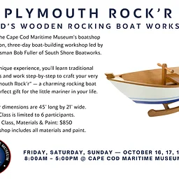 Plymouth Rock’r Child’s Wooden Rocking Boat Workshop