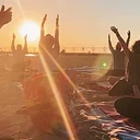 sunset beach yoga + kby picnic (+ fundraiser)