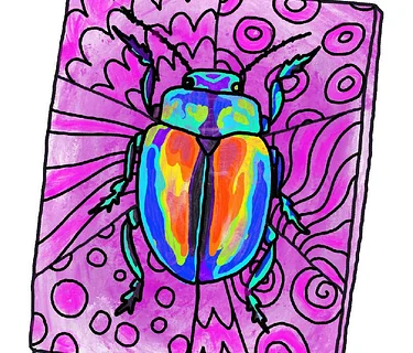 Second Saturday All Ages Art: June Bug Paintings