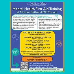 Mental Health First Aid (MHFA) Training
