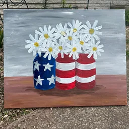 9/4/26- Painting With Sam- Patriotic Jars