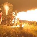 Michilimackinac Fire at Night