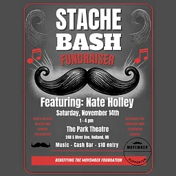 Stache Bash Fundraiser ★ Featuring Nate Holley @ Park Theatre