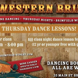WESTERN BRIM! LAST NIGHT FOR THE SEASON! Wine garden open to public 5:00 PM. Dance Classes start 6:30 pm