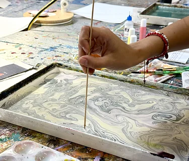 Mindful Marbling: Intro to Suminigashi
