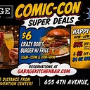 Comic-Con Super Deals at Garage Kitchen + Bar
