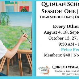 Homeschool Art Foundations, Ages 11–14, Session 1, Single Class Sign Up – Quinlan Visual Arts Center